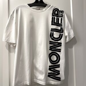 Moncler black large letter logo tee, Men’s t-shirt